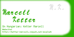 marcell ketter business card